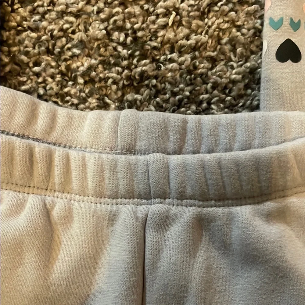 Gymboree Gray Sweatpants with Heart Pattern
